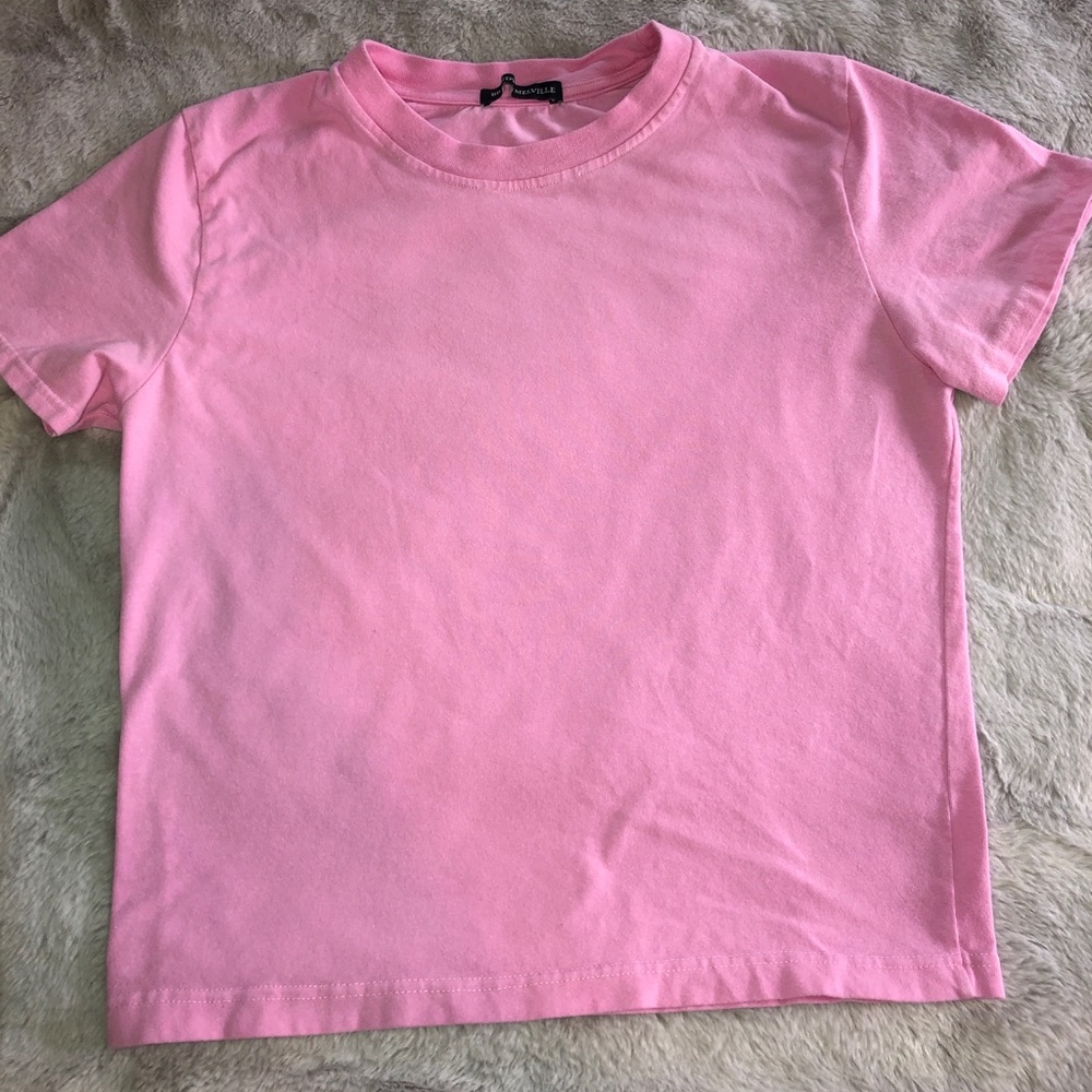 brandy melville pink top